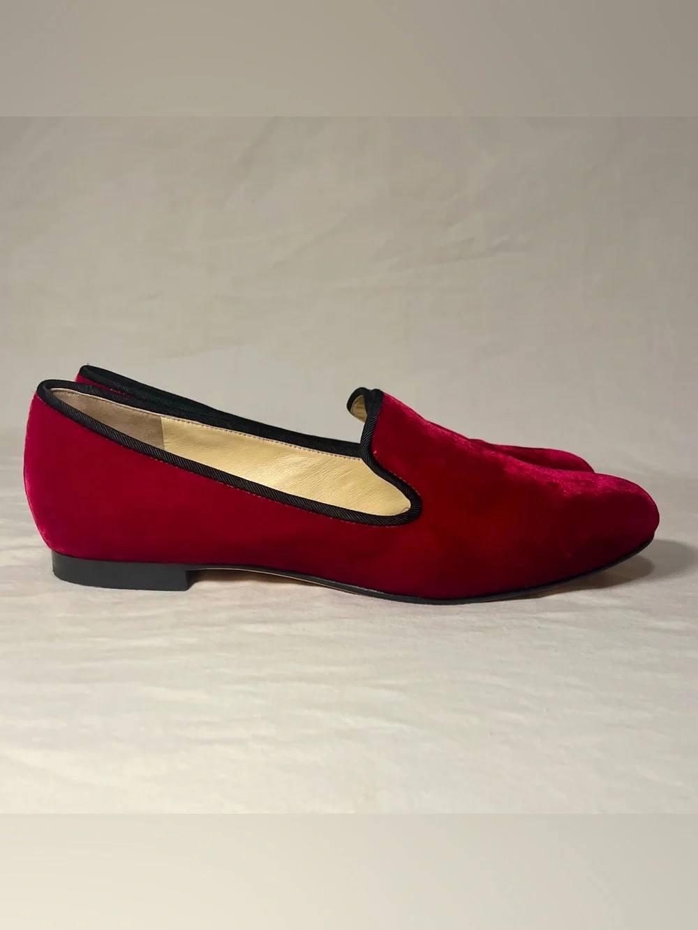 Cole Haan | Red Velvet Smoking Slipper Loafers | Size 9 | VTG | Pre-Owned